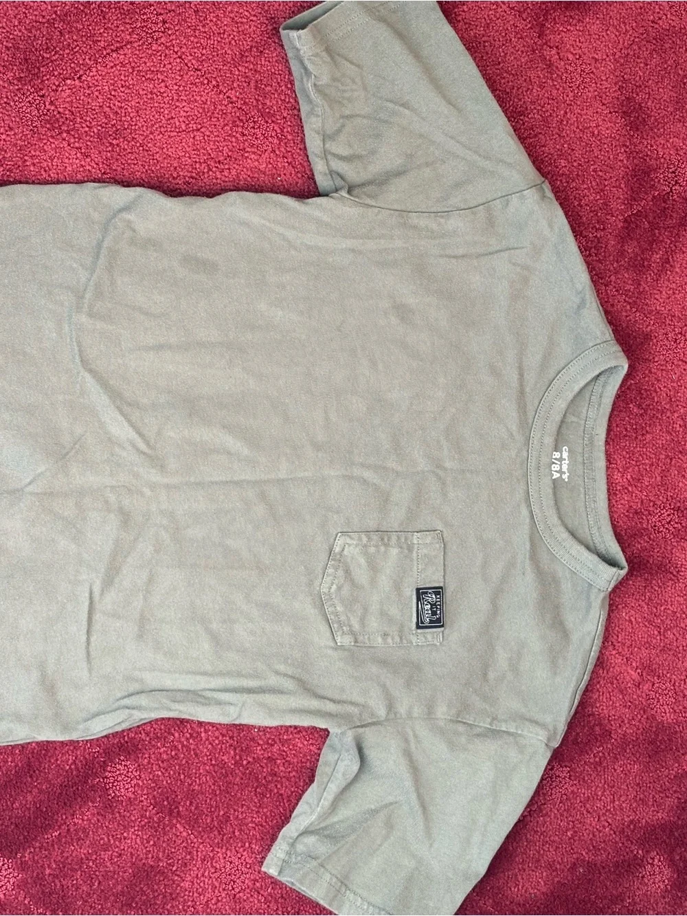 Carter's Gray Short-Sleeve Crewneck Sweater